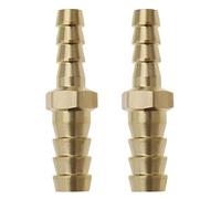 eMagTech 2 raccordi in ottone per tubo Barb Tail Riduttore spina riduttore connettore dritto da 10 mm a 8 mm per acqua gas olio barca tubo aria