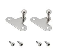 eMagTech 2 set di staffe di montaggio per molla a gas per auto, con testa a sfera, per apparecchiature meccaniche, automazione, mobili, 45 x 14 x 18 mm (sedile dritto)