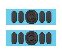 eMagTech 2 Set Piedini Per Pattini Per Mouse Compatibile Con Logi-tech G304/G305 Mouse da gioco Bordi curvi arrotondati Piedini di topo Accessori per mouse Spessore 0,7 mm Nero