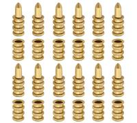 eMagTech 20 connettori a manicotto per bulloni da tavolo, set di punte di precisione in rame, per tavolo da pranzo, perni per tasselli per mobili in legno, armadietti, sedie da tavolo, 8 x 28 mm