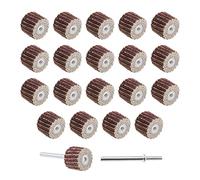 eMagTech 20 dischi abrasivi per carta vetrata a grana 80 per utensili rotanti con manico lungo mandrino 13 x 12 x 3 mm