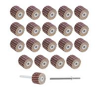 eMagTech 20 dischi abrasivi per carta vetrata con manico lungo, 120 pezzi, 13 x 12 x 3 mm