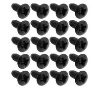eMagTech 20 Pezzi Di Viti Per Interruttore Per Chitarra Elettrica Filettatura Da 3 Mm Per Selettore A 3/5 Vie Compatibile Con Stratocaster Nero