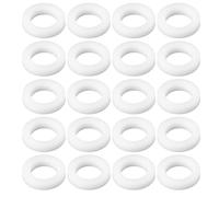 eMagTech 20 Pezzi Rondelle In PTFE Da 9,5x5,5x1,5 Mm Per Sigillare Manometri Con Filettatura 1/4" BSPP