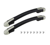 eMagTech 2pcs Manici Maniglia Telescopica Per Il Trasporto Accessori Ricambio Per Valigie Rotte 242mm Nero Con Manico In Metallo Accessori Per La Riparazione Di Valigie Da Viaggio
