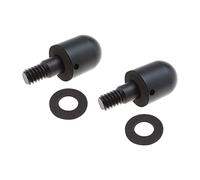 eMagTech 2PCS Paraurti Posteriore Dell'automobile Rotonda Protezione Del Chiodo Anti Collisione Lega di Alluminio Guardia Coda Tuning Parte per Smart Fortwo Accessori Paraurti Nero Parti Automotive
