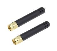 eMagTech 2x 2dBi 2.4-5.8Ghz Router WLAN Scheda WiFi Antenna Hotspot Connettore Maschio RP-SMA 433MHz Scheda Madre PC TV