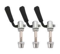 eMagTech 3 PezzBullone Reggisella A Sgancio Rapido Per Bici M8x1,25mm Bullone Reggisella Forcella Con Maniglia Nera Compatibile Con Raleigh Compatibile Con Dawes 55mm