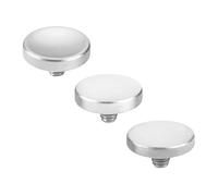 eMagTech 3 Pezzi Argento Pulsante Di Scatto In Alluminio Concavo Convesso Piatto Compatibile Con Fujifilm Compatibile Con Canon