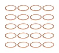eMagTech 30 Guarnizioni Per Coppa Dell'olio In Rame 22x27x1,5 Mm 028103059A Compatibile Con La Guarnizione Del Tappo Di Scarico Per Autoveicoli