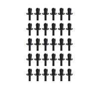 eMagTech 30 Pezzi Clip Di Fissaggio Per Paraspruzzi dell'ala Interna dell'arco Della Ruota Anteriore 30 Pezzi 1719245 94530507 In Plastica Compatibile Con Vauxhall Corsa Nova Tigra Colore Nero