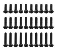 eMagTech 30 Pezzi Vite Di Fissaggio A Croce Con Denti A Testa Tonda Installazione M1.6 X6mm M1.6 X8mm M1.6 X10mm Compatibile Con Bachmann 44 45 47 37 55 57 66 70 Nero