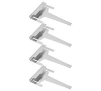 eMagTech 4 clip per tubo di scarico del frigorifero, per evaporatore, ricambio DA61-06796A AP5579885, compatibile con frigorifero Samsung, argento