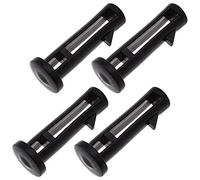 eMagTech 4 Perni Cerniera Per Coperchio Per Bidone Della Spazzatura 60 X 15 Mm In Plastica Nera Adatti Per Bidoni Della Spazzatura Da Esterno Da 120/240 Litri.