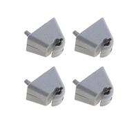 eMagTech 4 Pezzi Clip Per Gancio Per Visiera Parasole 1438336 Staffa Per Gancio Per Clip Per Visiera Parasole Per Autoveicoli Rivetto Interno Grigio Compatibile Con Carlton Astra F Vivaro A Corsa B