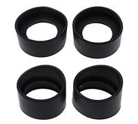 eMagTech 4 Pezzi Copri Oculare Per Oculari Per Microscopio Stereo Da 32-36 Mm Oculare In Gomma Morbida Protezioni Per Gli Occhi Coppe Scudo 2 Pezzi Angolo Obliquo E 2 Pezzi Angolo Piatto Nero