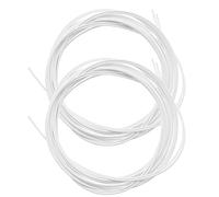 eMagTech 4 pezzi di ricambio per lacci Twist Lock compatibili con BOA compatibili con Engelbert Strauss compatibili con Shimano Elastic Locks lacci per scarpe, bianco