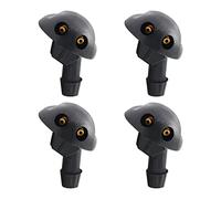 eMagTech 4 Pezzi Di Ricambio Ugello Spruzzatore Lavacristallo Anteriore 7700846456 7700846446 289321198R Compatibile Con Dacia Logan Compatibile Con Renault Sandero