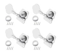 eMagTech 4 Pezzi Meccaniche Aperte A Destra Per Basso Elettrico Per Fori Per Piroli Da 14 Mm (9/16") Cromate
