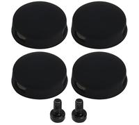 eMagTech 4 Pezzi Nero Pulsante Campanello 19x19x8mm Pulsanti Campanello Video Manopole Campanello Kit Di Riparazione Pulsante Campanello Con Viti Compatibile Con Doorbell Pro