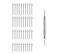eMagTech 40PCS Barre a molla a sgancio rapido Anse per orologio 316L Cinturino in acciaio inossidabile Pin di collegamento con strumento di rimozione 18mm 20mm 22mm 24mm Lunghezza 1,5mm Diametro