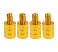 eMagTech 4pcs 8mm a 6mm Pesca Guadino Maniglia Connettore per canna da pesca convertito in un guadino da pesca