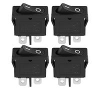 eMagTech 4x Interruttore A Bilanciere A 2 Pin E 2 Posizioni 19x7 Mm 250 V CA 6 A KCD1 Adatto Per Spine Piatte Da 4,8 Mm