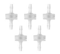 eMagTech 5 Pezzi 1/8 Pollici (3mm) Valvola Di Ritegno Unidirezionale 30,6x14,9mm PP Valvola Di Ritegno Di Non Ritorno Per Acqua Combustibile Olio Aria Gas Sistemi Pneumatici