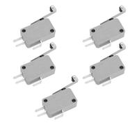 eMagTech 5 Pezzi 3 Pin V3 Microinterruttore NO/NC 16 A 250 V CA Microinterruttore Leva Rullo Lunga SPDT Momentaneo A Scatto Microinterruttore Per Prodotti Elettronici Per Automobili Apparecchiature