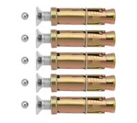 eMagTech 5 Pezzi M10 Bulloni Di Sicurezza Antifurto M10 X 70 Mm Bulloni Di Espansione Bulloni Di Ancoraggio Di Sicurezza Adatti Per Il Fissaggio Di Cemento E Pietra Con Sfere In Acciaio Da 6 Mm
