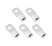 eMagTech 5 pezzi M8 molla a gas asta di supporto giunto piatto connettore diametro foro 8,5 mm in acciaio zincato raccordo terminale per porte, cappe, tettoie, giunti cardanici orizzontali