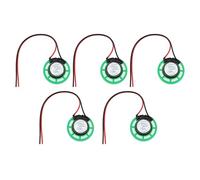 eMagTech 5 Pezzi Mini Altoparlante Giocattolo Altoparlante Magnetico Altoparlante Di Ricambio Interno 8 Ohm 0,5 W Per Giochi Elettronici Fai Da Te 26 Mm Lunghezza Cavo 100 Mm Verde