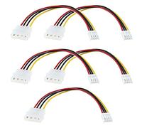 eMagTech 5 Pz Molex 4 Pin A Floppy 4 Pin Cavo Di Alimentazione PC Connettore Del Computer Cavo Di Prolunga Di Alimentazione Adattatore Joiner Accoppiatore 20 Cm