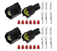 eMagTech 5 Set Di Connettori Elettrici Femmina E Maschio A 3 Pin Connettori Impermeabili Per Auto FW-C-3M-B FW-C-3F-B