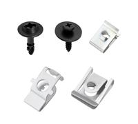 eMagTech 56 Pezzi Piastra Di Protezione Telaio Auto Coperchio Inferiore Motore Clip Di Fissaggio Vite Kit Misto Compatibile Con Audi A4 B8 2007-2015 Compatibile Con Audi A5 8T 2007-2017