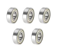 eMagTech 5PCS 6203 ZZ Cuscinetti A Sfere Sigillati Cuscinetto In Acciaio Con Doppie Guarnizioni Metalliche 17x40x12mm Cuscinetto A Sfere A Gola Profonda A Sfere In Acciaio Cromato