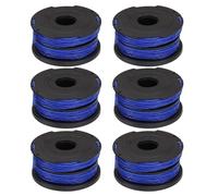 eMagTech 6 Pezzi Bobina Linea Filo Decespugliatore Bobina E Filo Compatibile Con Black & Decker Reflex Plus GL350 GL500 GL546SC 65x30mm