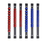 eMagTech 6 prese portatili, organizer per binario scorrevole, supporto per attrezzi, 86 boccole, 1/4 pollici, 3/8 pollici, 1/2 pollici