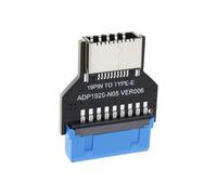 eMagTech Adattatore A 180 Gradi USB 3.0 19 Pin Header Interno A USB 3.1/3.2 Tipo C 20 Pin Adattatore Di Estensione Per Porte Tipo E Alla Porta Del Pannello Frontale Del PC