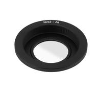 eMagTech Adattatore Per Obiettivo Da M42 A AI 1PC Compatibile Con Nikon AI Corpo Macchina Fotografica F Mount Anello Adattatore Per Fotocamera M42 Nero (con Obiettivo)