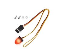 eMagTech Auto Camion RC LED Luce Rotante Lampeggiante Lampada Illuminazione Compatibile con 1/8 1/10 1/12 RC Modello Auto HSP SCX10 1/14 RC Auto 11x15mm, Rosso