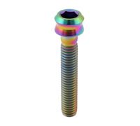 eMagTech Bullone di fissaggio per manubrio bicicletta, M6 x 35 mm, in titanio, colore arcobaleno