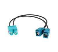 eMagTech Cavo Adattatore Per Antenna Autoradio Doppio FAKRA (Z) A 2 FAKRA Compatibile Con VW Compatibile Con Audi Dal 2008
