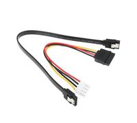 eMagTech Cavo di alimentazione HDD a 4 pin con cavo dati SATA 3.0 compatibile con Hikvision compatibile con sistemi HiLook NVR