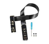 eMagTech Cavo Di Estensione PCI-E 4.0 Con Connettore Maschio-femmina NVME M-Key NGFF Per Scheda Madre SSD 2230 2242 2260 2280 30 Cm (90 Gradi)