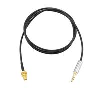eMagTech Cavo di prolunga da SMA femmina a jack stereo TRS da 3,5 mm, lunghezza 1 m, per collegare una radio a onde corte o un ricevitore radio a un cavo coassiale coassiale per antenna