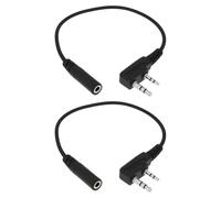 eMagTech Cavo Di Trasferimento Audio Per Auricolari Femmina Da 2 Pin K1 A 3,5 Mm Compatibile Con TYT Compatibile Con UV5R 888S