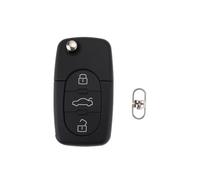 eMagTech Chiave a distanza 3 pulsanti 4D0837231A - Chiave pieghevole compatibile con Audi A3 A4 A6 A8, 433 MHz ID48 (senza pile)