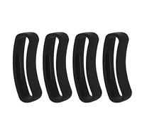 eMagTech Cinturino di ricambio per orologio da polso nero, 4 pezzi, cinturino per orologio da polso con anello e anello di sicurezza, compatibile con Suunto Core