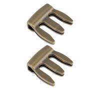 eMagTech Confezione da 2 sordine a 3 rebbi per esercitarsi a ponte, 3 x 3 x 1 cm, compatibili con violino, viola